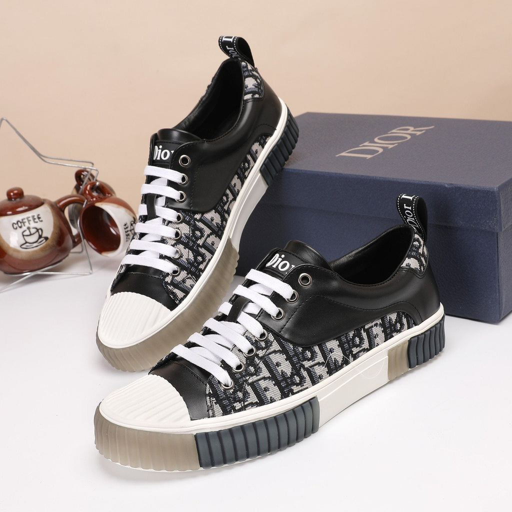Dior Patterned Low-Top Sneakers — front