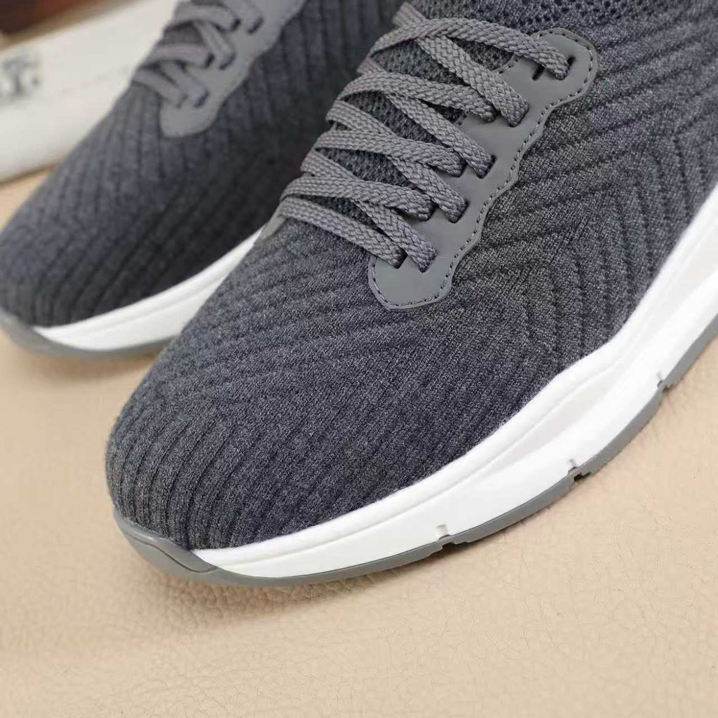 Brunello Cucinelli Men's Knit Sneakers — detail