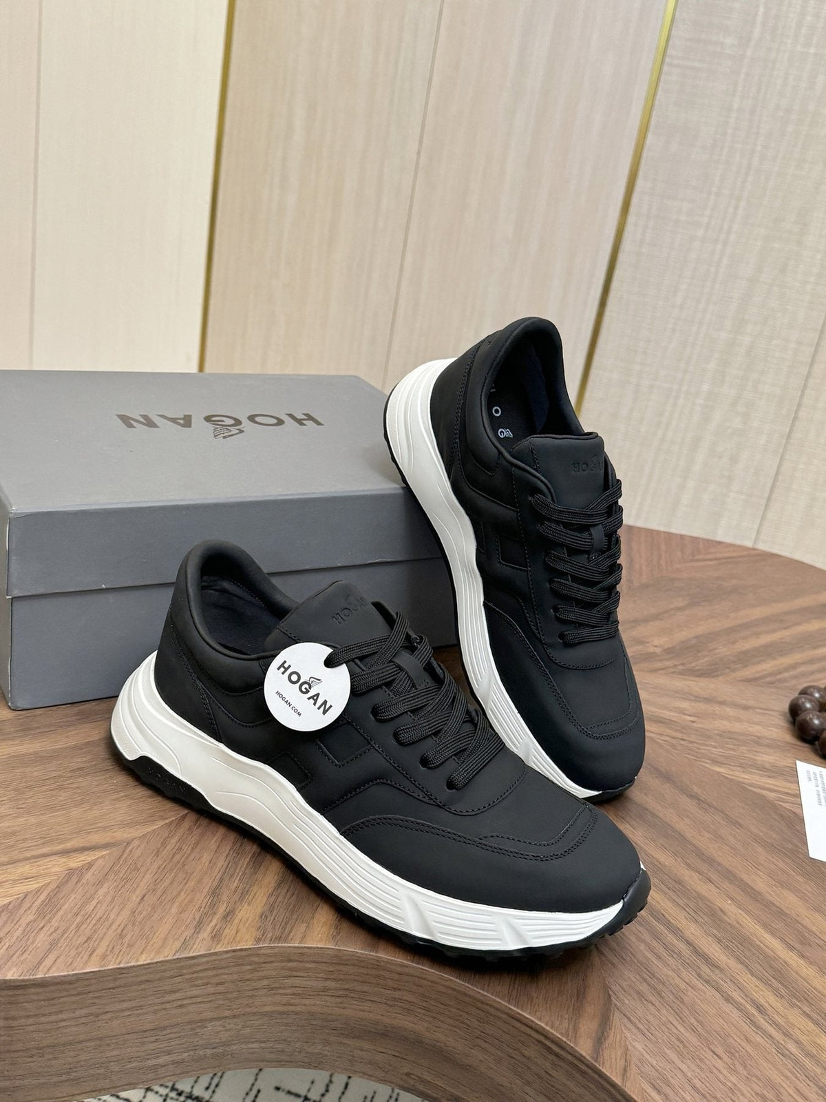 Hogan Black Low-Top Sneakers — front