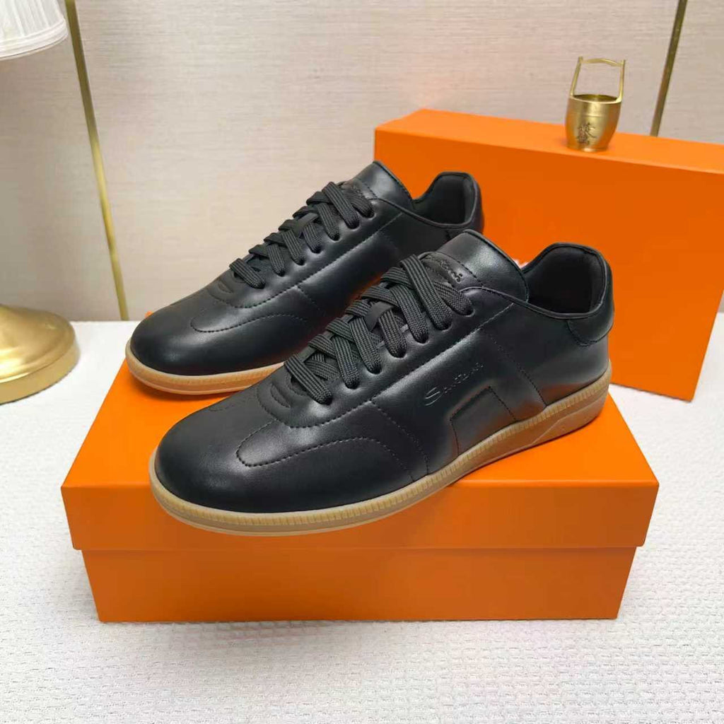 Santoni Embossed Low-Top Sneakers — side