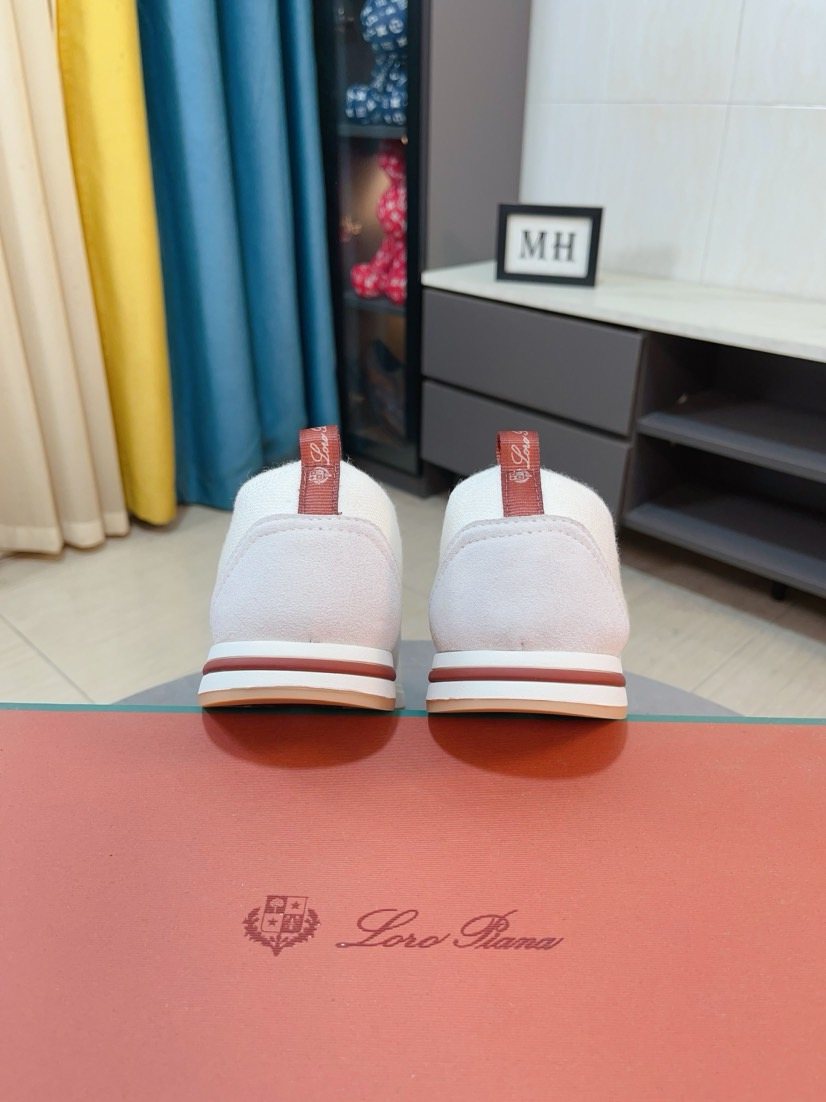 Loro Piana Knit Slip-On Sneakers — back